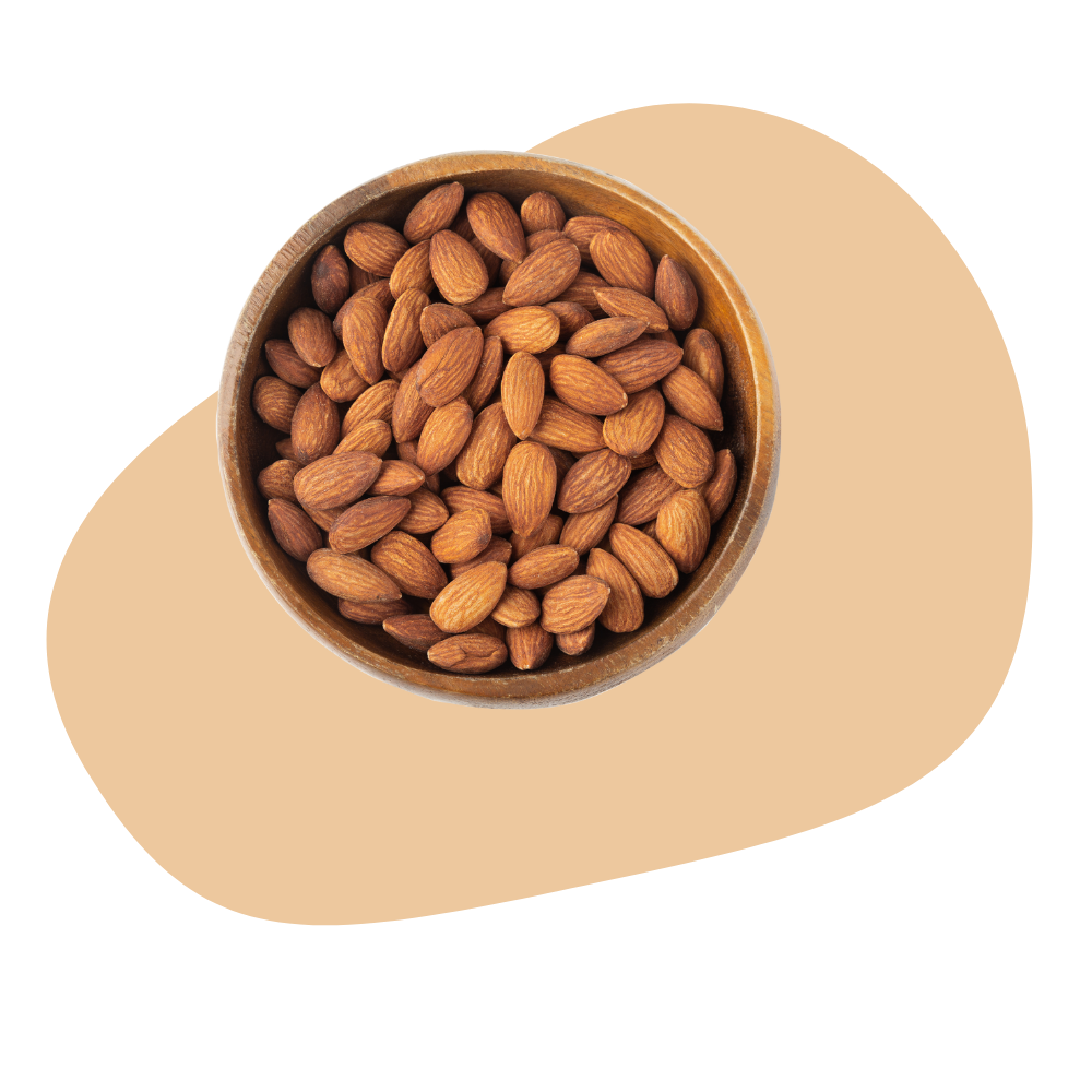 ALMONDS, DRY ROASTED AND UNSALTED