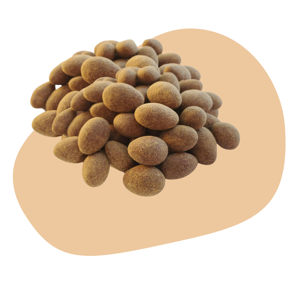 CAROB COVERED ALMONDS