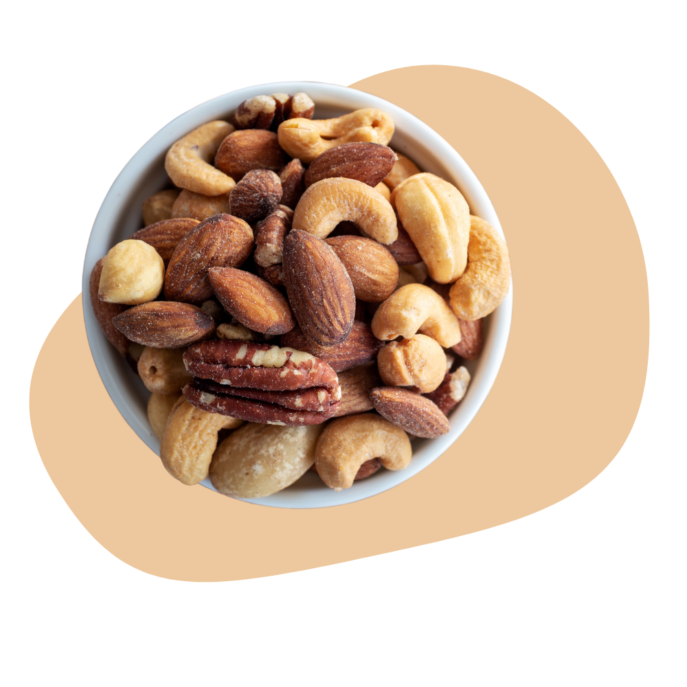 MIXED NUTS, ROASTED, UNSALTED