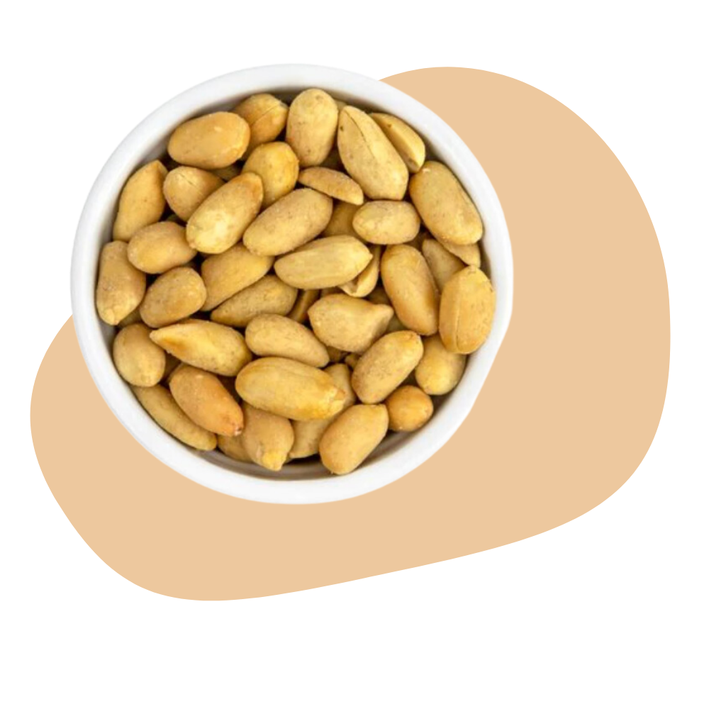 PEANUTS, DRY ROASTED, UNSALTED